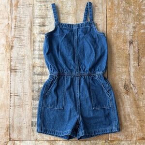Cat & Jack Girls Denim Romper M(8)